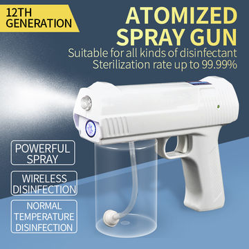 Wireless Nano Disinfection Gun Portable Blue Light Sprayer Fogger Atomizer Gun
