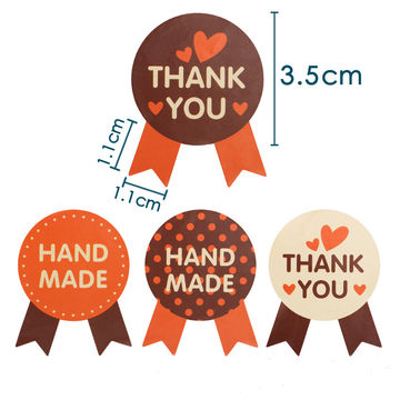 OEM Design Seal Sticker Roll Thank You Label Self Adhesive Thank You ...
