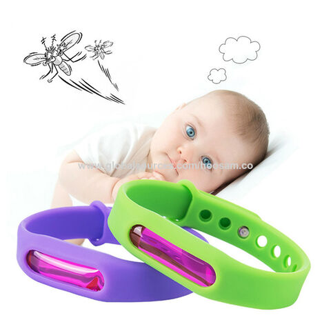 Pulsera repelente de mosquitos de silicona natural para exteriores de verano, resistente al agua, para niños y adultos for sale at factory direct price