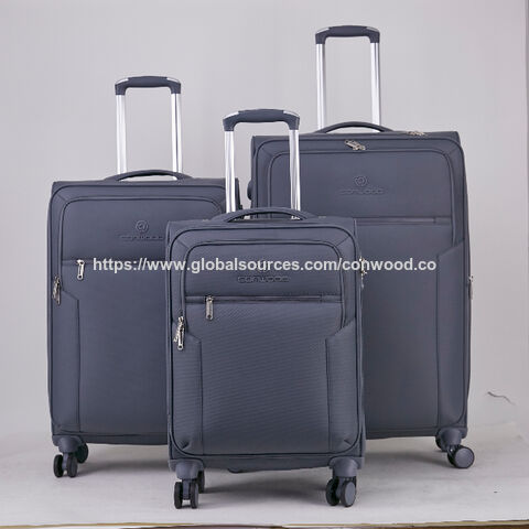 Koper poliester lembut 2024, standar BSCI, REACH China, desain koper terbaru dalam ukuran 20" 24" 28" for sale at factory direct price