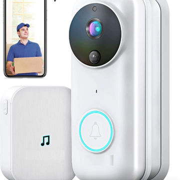 Simlug WiFi Video Doorbell Camera Home Smart Wireless WiFi Doorbell 960P HD Video Phone Timbre de la Puerta Monitor Remoto 