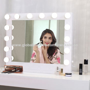 Led Lighted Table Vanity Makeup Mirror, What Is The Best Hollywood Mirror In World