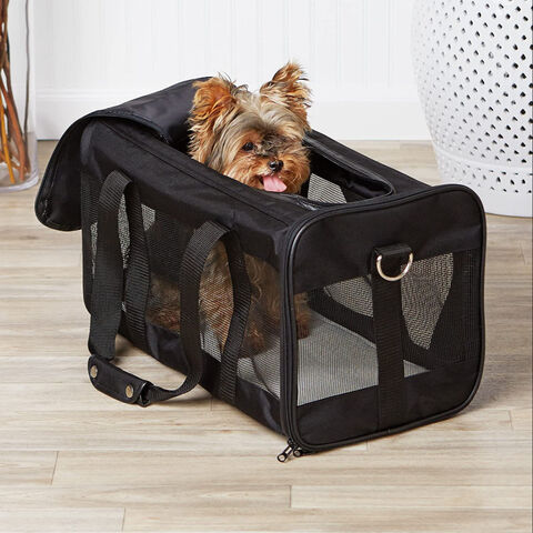 Bolsa de transporte plegable y portátil para perros, gatos y mascotas, de malla suave, para exteriores y viajes for sale at factory direct price