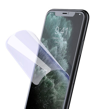 Blue film with glass screen protector