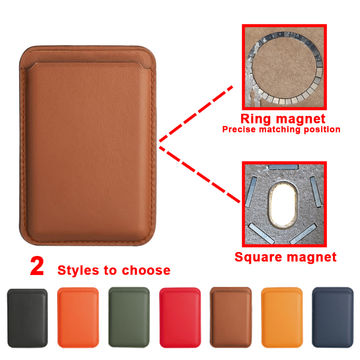 Buy Wholesale China Magnetic Magsafe Pu Leather Wallet Support For