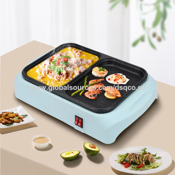 Buy Wholesale China Portable Electrical Bbq Grill And Hotpot Indoor Cooker, Electric  Cooking Pot Ds-8001 Fry Pan & Fry Pan at USD 7