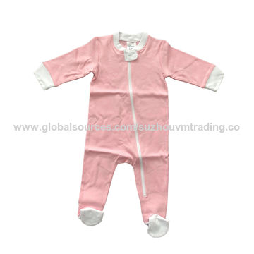 Soft Brunei Moose Sleepwear U99oi-9 Long Sleeve Cotton Rompers for Baby Girls Boys