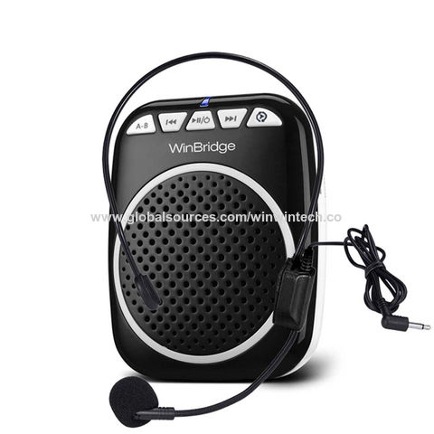 Amplificador Irfora Amplificador de voz portátil, amplificador de Vioce  recargable con micrófono con cable, auriculares y cintura para enseñar a  cantar Irfora Amplificador