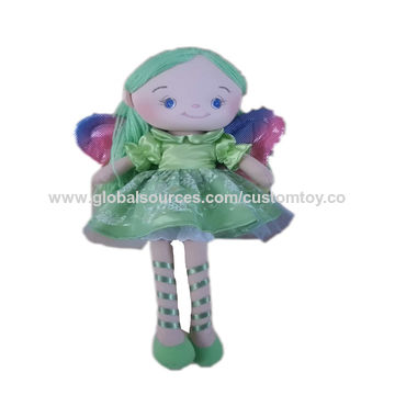 1pc 20cm High Plush Toy In Purple Dress With Long Hair For Girls, Suitable  For Festival & Birthday Gifts