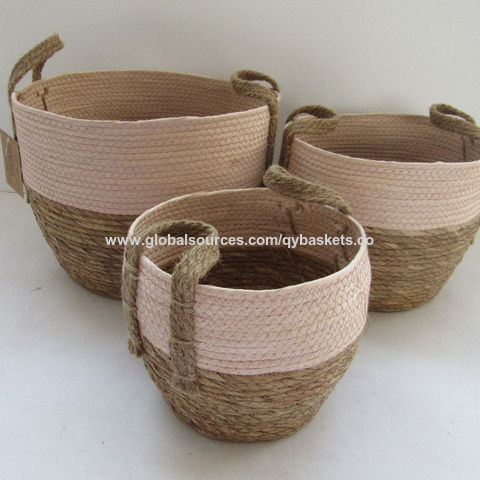 Buy Wholesale China Rush & Paper Rope Flower Pot Plant Pot Garden Pot ...