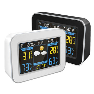 Weather Station Clock With Temperature, Alarm Clock With Weather