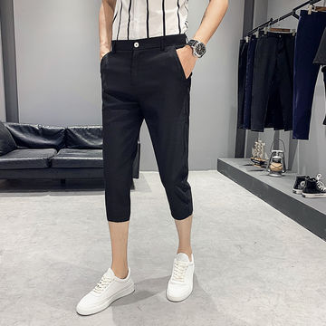 Capri pants technical fashion illustration with belt loops midcalf  length normal waist high rise slash flap pocket  CanStock