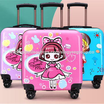 Source Wholesale pink hello kitty school trolley luggage backpack