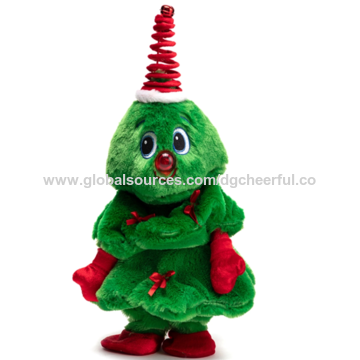 animated plush christmas tree