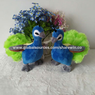 peacock soft toy