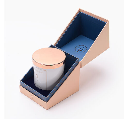 Custom Luxury Rigid 3pcs Set Glass Jar Aroma Scented Candle Packing ...