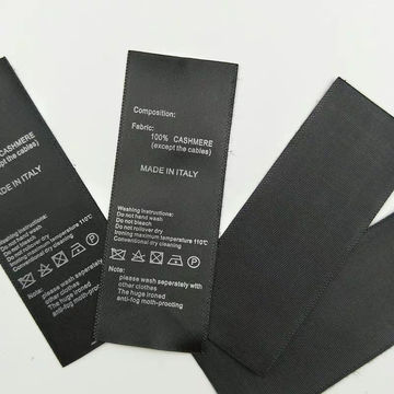 Factory High Quality Sew in Fabric Labels Private Label Clothing