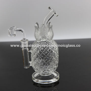 clear glass water pipe