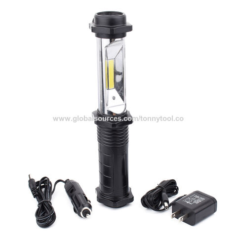 Comprar Linterna LED COB, luz de trabajo magnética, gancho para antorcha  recargable por USB, linterna portátil, luz de inspección, lámpara de  reparación de automóviles y Camping