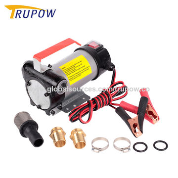 16mm Diameter Filter Diesel Fuel Transfer Pump Mini Portable Electric Submersible Pump with Filter for Diesel Car Gold, 12V Speed Boat 12V / 24V Multifunctional Electric Oil Pump 