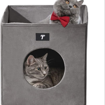 cube storage cat bed
