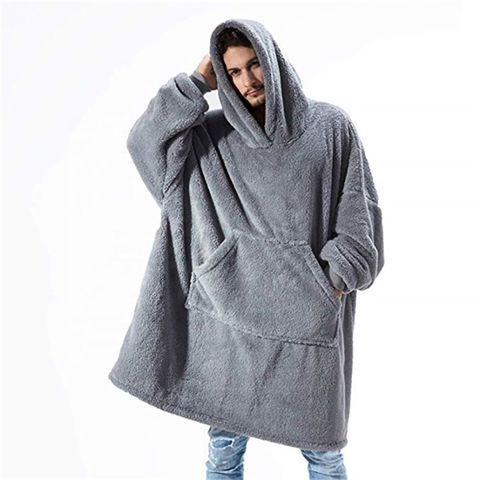 sherpa fleece pullover hoodie men's