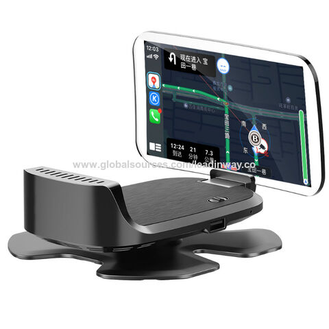 Affichage tête haute HUD pour voiture 2024 HUD001 avec émetteur FM, fonction Carplay et commande vocale