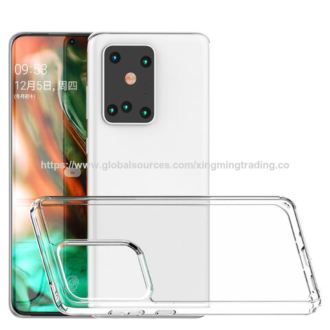 غطاء هاتف شفاف من مادة TPU + أكريليك مضاد للخدش، جراب هاتف محمول مناسب لهواتف iPhone و Samsung