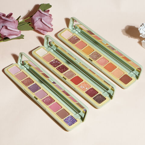 Palette de fards à paupières haute pigmentation avec miroir, meilleure qualité, marque privée