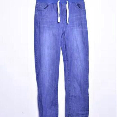 Pantalones vaqueros para niño corte slim de algodón orgánico y bambú, lavado claro - Jeans para niños