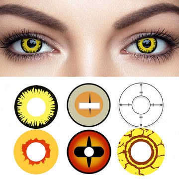 Buy Wholesale China Crazy Color Eye Contact Lenses Halloween Costume  Application & Crazy Color Contact Lenses at USD 1.9