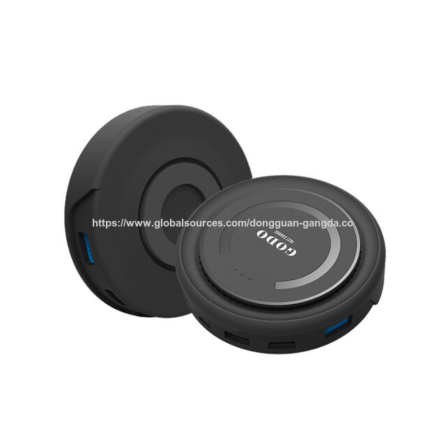 Carregador sem Fio, Hub Tipo C com Carregador sem Fio Integrado