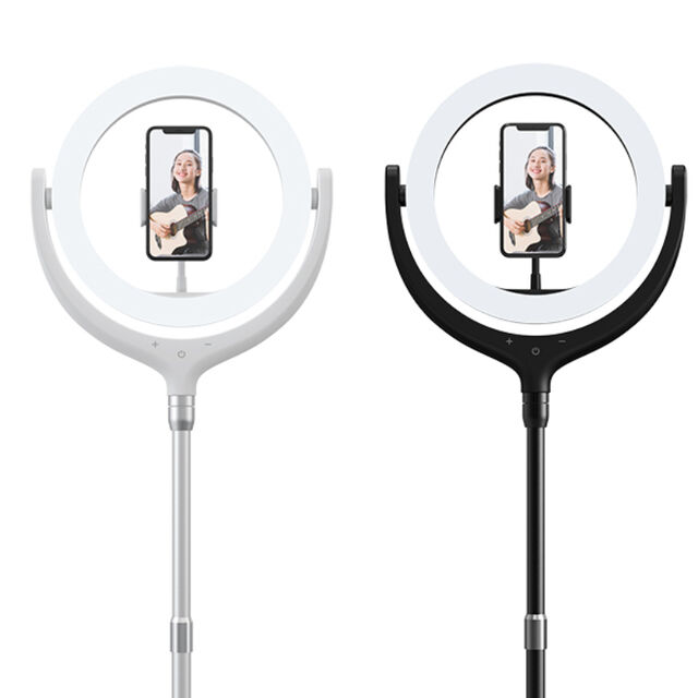 Anillo de Luz LED para Selfies con Soporte para Teléfono Móvil, Lámpara de Escritorio Perezosa para Maquillaje y Transmisiones en Vivo de YouTube
