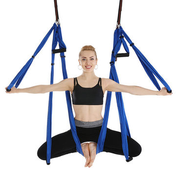 Yoga Swing Flying Aerial Hammock Silk Sling Aerial Anti-gravity Inversion Fabric 
