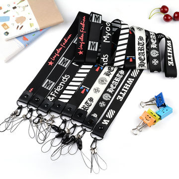 Cordones elásticos para teléfono móvil con placa USB, soporte para colgar la cuerda, llaves con correa para el cuello, tarjeta de identificación, lariat OEM/ODM