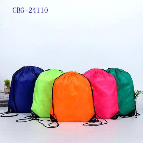 Bolsas de poliéster con cordón ajustable, 100% poliéster, bolsa de papel, regalo promocional con personalización for sale at factory direct price