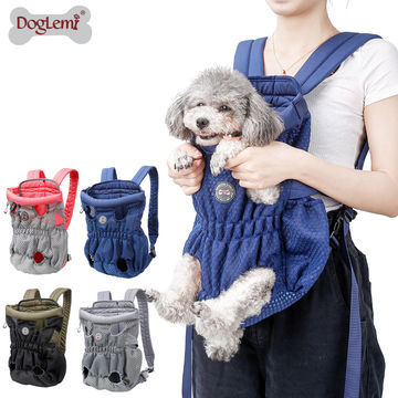 COODIA Legs Out Front Pet Dog Carrier Front Chest Backpack Pet Cat Puppy Tote Holder Bag Sling Outdoor M, Color Black