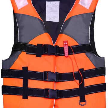 Orange Adult Foam Flotation Swimming Life Jacket Vest With Whistle Jacket 