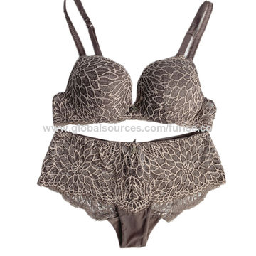 Best Deal for Women Lace Bra Set Underwear Leopard Print Push Up