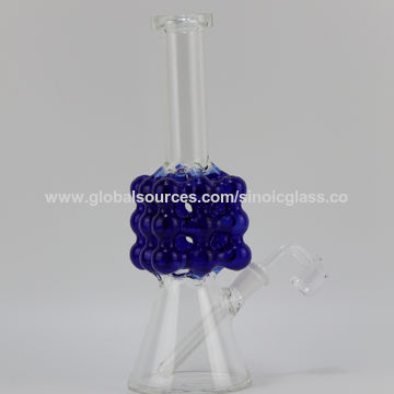 El vidrio del triángulo Bong con el agua de cristal de 28 pulgadas Bongs claro y el vidrio azul oscuro Bongs el banger del cuarzo