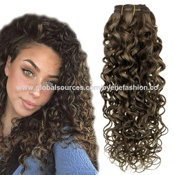 Buy Wholesale China Curly Clip In Hair Extensions Highlight Color Bleach  Blonde Remy Humanhair Extensions 7pcs 100g & Clip In Hair at USD 25 |  Global Sources