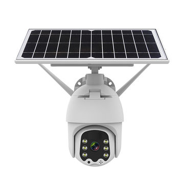 China Outdoor Indoor Use Dome Solar PTZ Camera Full Color Night Vision ...
