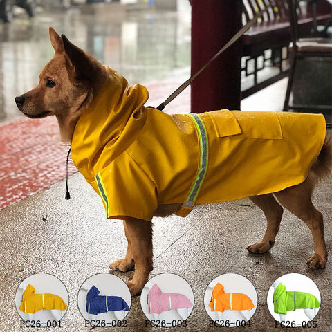 personalized dog raincoat