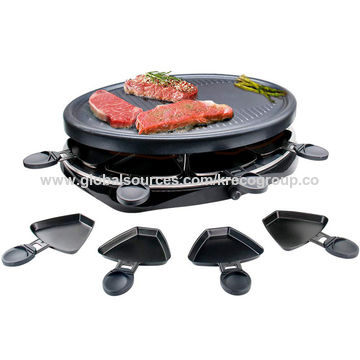 Buy Wholesale China 1300w Electric Raclette Grill Adjustable Thermostates &  Electric Raclette Grill at USD 28.75