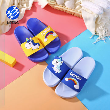 Boys Girls Summer Slippers Toddler Kids Slide Sandals Cute Cartoon Bath Beach Slippers Flip Flops House Slippers for Kids 