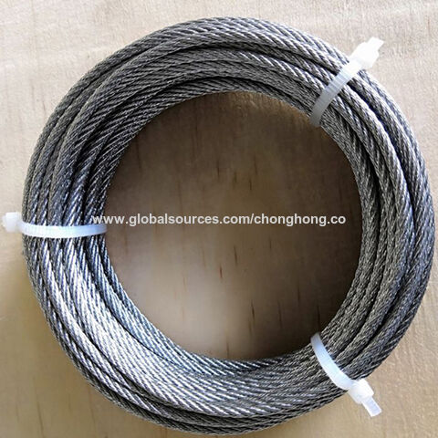 Haute résistance du fil en acier galvanisé revêtu de PE corde avec les yeux  de la borne d'embouts en acier inoxydable - Chine Corde de fils en acier  inoxydable, acier Wire Rope