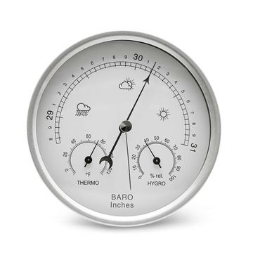 Buy Wholesale China Amtast Dial Type Barometer Thermometer Hygrometer  Weather Station Barometric Pressure & Barometer Thermometer at USD 9