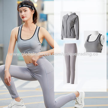 Ladies Fall Winter Trendy Seamless Workout Clothing Exercise Sports Wear,  Custom Logo Long Sleeve Crop Top + Gym Leggings Yoga Activewear Sweat Suits  for Women - China Yoga Clothes for Winter and
