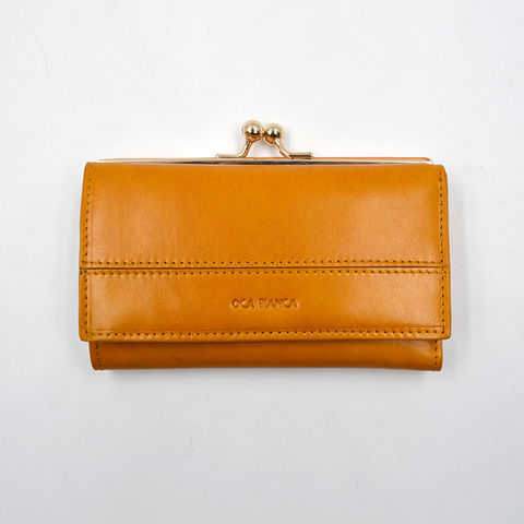 womens leather trifold wallet with coin pocket