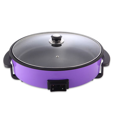Buy Wholesale China Round Cast Iron 1500w Electric Skillet Pan Glass Cover  Lid & Skillet Pan Glass Cover Lid at USD 11